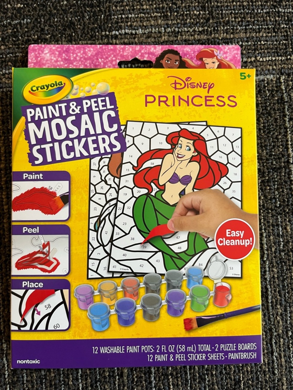 Disney Yellow Paint & Peel Mosaic Stickers